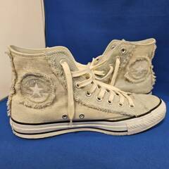 ジモティ割引有★【ジャングルジャングル岸和田店】CONVERSE デニム生地 ハイカットスニーカー 27.0cm 南大阪 岸和田 貝塚市 泉佐野市 高石市 泉大津市 和泉市 忠岡町 熊取町の画像