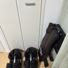 可変式ダンベル 40kg ×2個セット ＋ 可変式ベンチ台 セット販売の画像