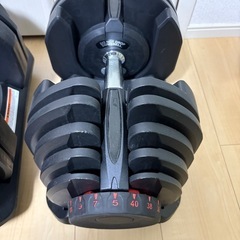 可変式ダンベル 40kg ×2個セット ＋ 可変式ベンチ台 セット販売の画像