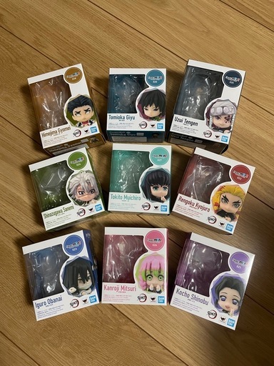 鬼滅の刃漫画全巻×柱9人のフィギュア
