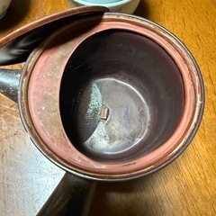 【無料】急須、湯呑み茶碗4個、木製湯呑みコースター3枚セットの画像