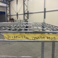 【購入者決定】【KJ208】中古 メタルラック スチールラック ワイヤーラック 4段 サビありのため格安 収納 シルバー　検)一人暮らし 家具 収納 ダイニング リビング キッチン 冷蔵庫 洗濯機 テーブル ラック レンジ キャビネット ソファの画像