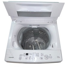 【ジ1109-10】一人暮らしにピッタリ❗️ TOSHIBA 東芝 洗濯機 AW-45M9 2021年製の画像
