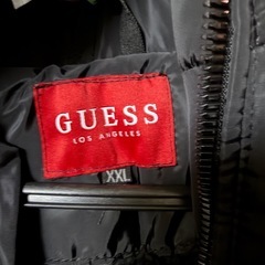 GUESS ゲス ダウンジャケット アウター ブラック メンズの画像