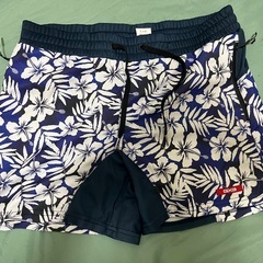 GX3 メンズサーフパンツ ハイビスカス柄 Lの画像