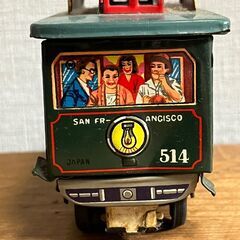 サンフランシスコのケーブルカー・ブリキのおもちゃ・日本製・アンティークの画像