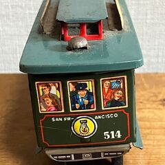 サンフランシスコのケーブルカー・ブリキのおもちゃ・日本製・アンティークの画像