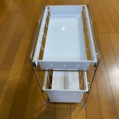 ★シンク下キッチンラック★燕三条製★ホワイト★の画像