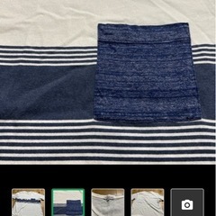 委託品メンズ4Lポケットブルー　シャツの画像