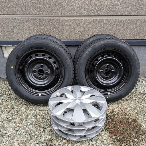 【タイヤ新品】ブリヂストン BLIZZAK VRX3 155/65R14 2025年 4本セット トヨタ純正スチールホイール 5J PCD100 4穴 スタッドレスタイヤ 軽自動車全般に