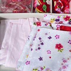 七五三　　女の子　着物　一式　和装　赤の画像