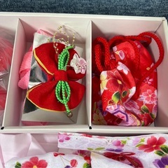 七五三　　女の子　着物　一式　和装　赤の画像