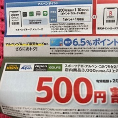 スポーツデポ割引券2枚セットの画像