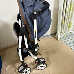 【お取引可能】【美品】ベビーカー 西松屋 Smart Angel  デ・ヨーネ レジェ DENIMの画像