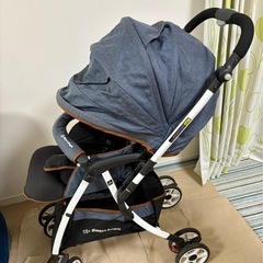 【お取引可能】【美品】ベビーカー 西松屋 Smart Angel  デ・ヨーネ レジェ DENIMの画像