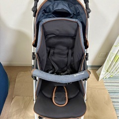 【お取引可能】【美品】ベビーカー 西松屋 Smart Angel  デ・ヨーネ レジェ DENIMの画像