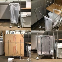 無印⭐︎ナイロンメッシュバスケットとゴミ袋ホルダーの画像