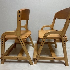 【2脚】ISSEIKI KIDS 高さ調節学習イスの画像