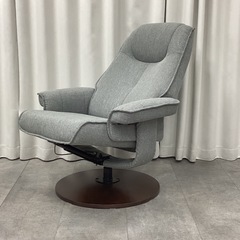 KK-6【新入荷　リサイクル品】ニトリ　1シーターリクライニングチェア　グレーの画像