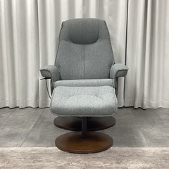 KK-6【新入荷　リサイクル品】ニトリ　1シーターリクライニングチェア　グレーの画像