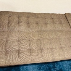 【美品】ソファーベッド/ソファー/ブラウンの画像