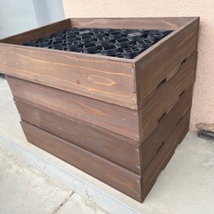 多肉トレーと木箱の画像