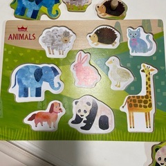 【お話中】エドインター　木のパズル　どうぶつの画像