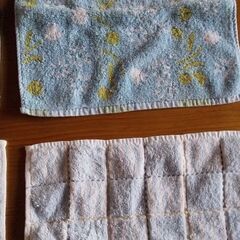 タオルハンカチ4点セット ブルー系の画像