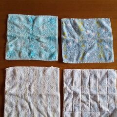 タオルハンカチ4点セット ブルー系の画像