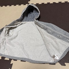 オーガニカリー☆パーカー＆長袖Tシャツセット男女兼用☆グレーの画像