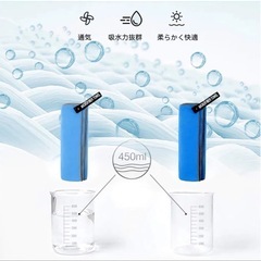 2000円　速乾タオル 高吸水 マイクロファイバー、軽量、収納袋 吸収速乾の画像