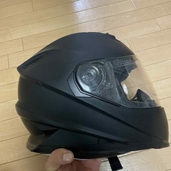 フルフェイスヘルメット マットブラック MOTORHEROの画像