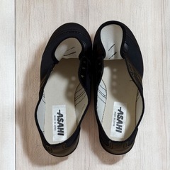 【新品】ASAHI アサヒ シューズ スリッポン 上履き 黒 21cm 靴紐なしの画像