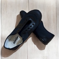 【新品】ASAHI アサヒ シューズ スリッポン 上履き 黒 21cm 靴紐なしの画像