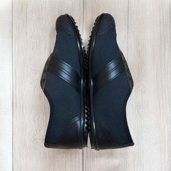 【新品】ASAHI アサヒ シューズ スリッポン 上履き 黒 21cm 靴紐なしの画像