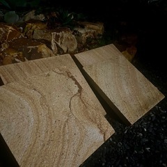 ガーデン用天然石板×4枚の画像