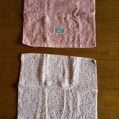 ハンドタオル2点セット ピンク系 おしぼりにもの画像