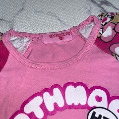 EARTHMAGIC 熊 半袖シャツ ピンク 120cmの画像