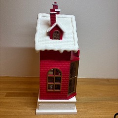 サンタクロースのお家のオブジェ　定価7000円ほどの画像