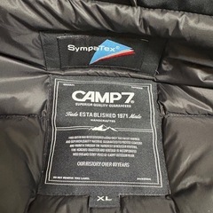 【CAMP7】メンズ　ダウン　美品の画像