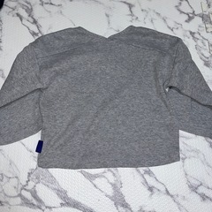 AZUL by moussy 長袖カットソー 95cm グレー 花柄刺繍の画像