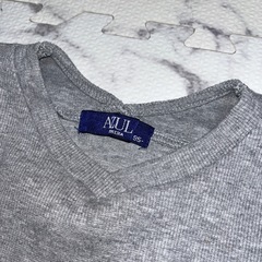 AZUL by moussy 長袖カットソー 95cm グレー 花柄刺繍の画像