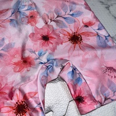 フード付き花柄ベビー水着(女の子) 2-3歳の画像