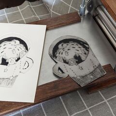 はがきサイズの版画教室～小さな版から広がる世界～の画像