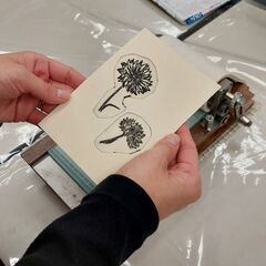 はがきサイズの版画教室～小さな版から広がる世界～の画像