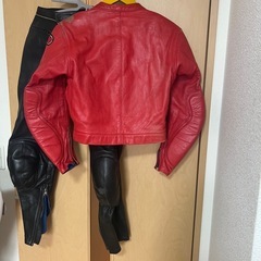 革ツナギ　日本製 ハンドメイド　レディースL レトロの画像