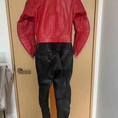 革ツナギ　日本製 ハンドメイド　レディースL レトロの画像