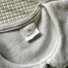 Cottoli 動物柄 襟付きロンパース 50-60cmの画像