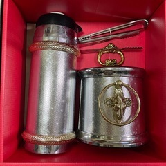 アイスペール トング付き シルバー ゴールド 2個セットの画像