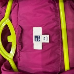 ユニクロ　ダウンコート　120の画像